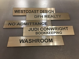 Post image for We make custom desk and wall signs!