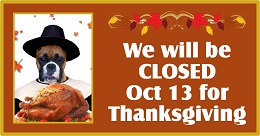 Post image for Closed for Thanksgiving Day